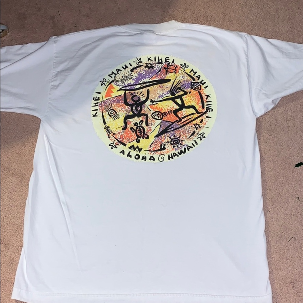 Vintage Men’s Maui , Kihei  Hawaii White tee shirt